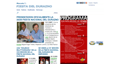 Desktop Screenshot of fiestadeldurazno.mercedesya.com.ar